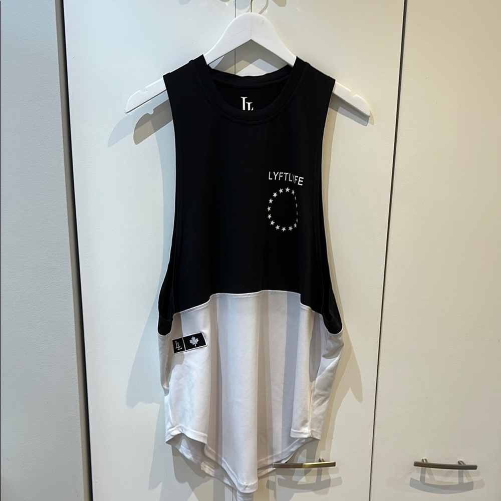 Black and White Men's Tank Top